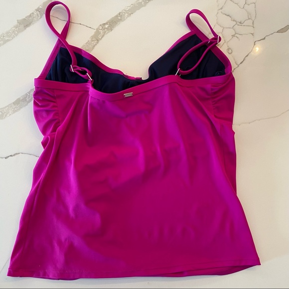 PANACHE Veronica Magenta Tankini 36FF Top/ Size 16 Bottom - Picture 5 of 12